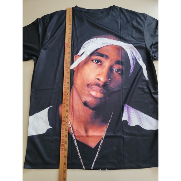 AOP 2Pac Tupac Bay Club T-shirt DeadStock Men’s Size 2XL *Tagged 3XL Jersey Knit - Picture 4 of 5